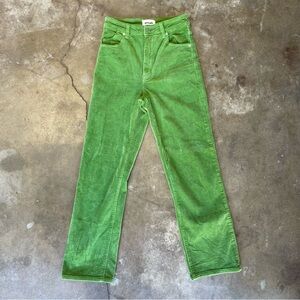 Rolla’s Green Straight Leg Corduroy Pants -Size 26 US 8 Aussie